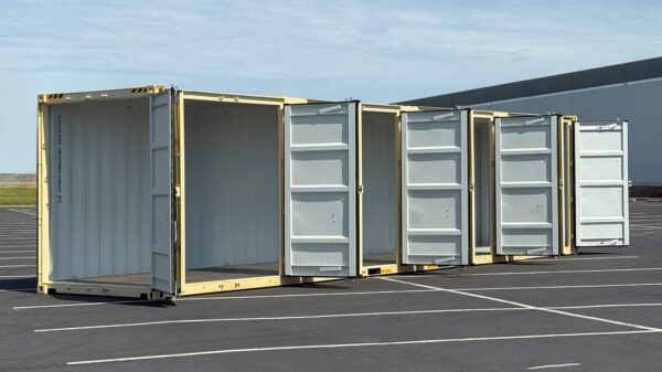 40ft High Cube Open Side 4 -Doors Shipping Container For Sale - Image 4
